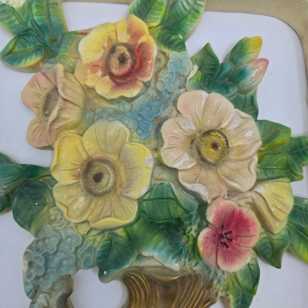 Vintage Floral Wall Plaque 11